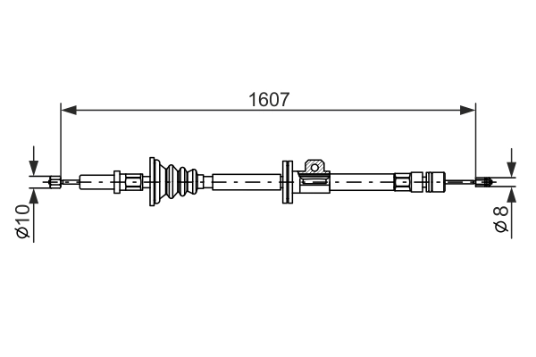 BOSCH 1 987 477 358 Cable Pull, parking brake