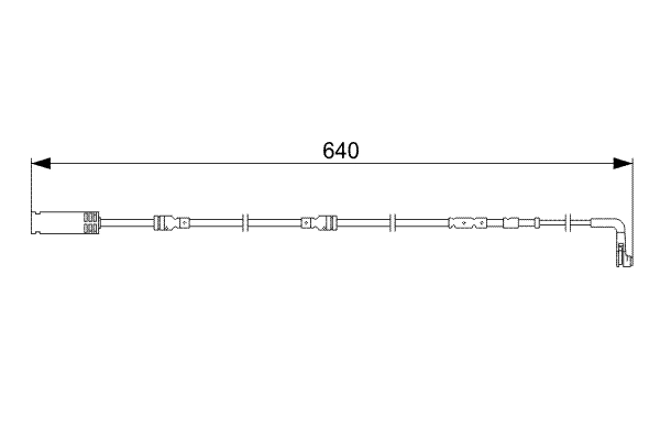 Warning Contact, brake pad wear 1 987 473 045