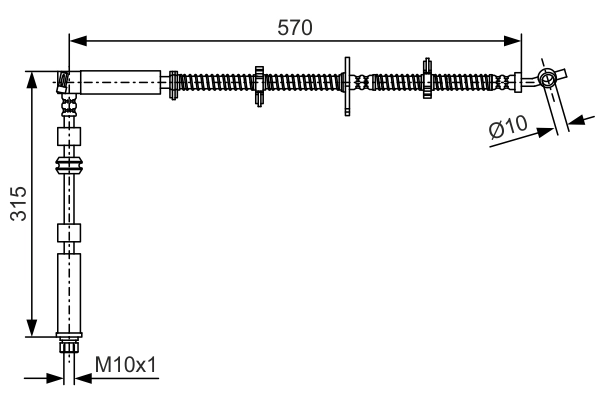 Brake Hose 1 987 481 A63