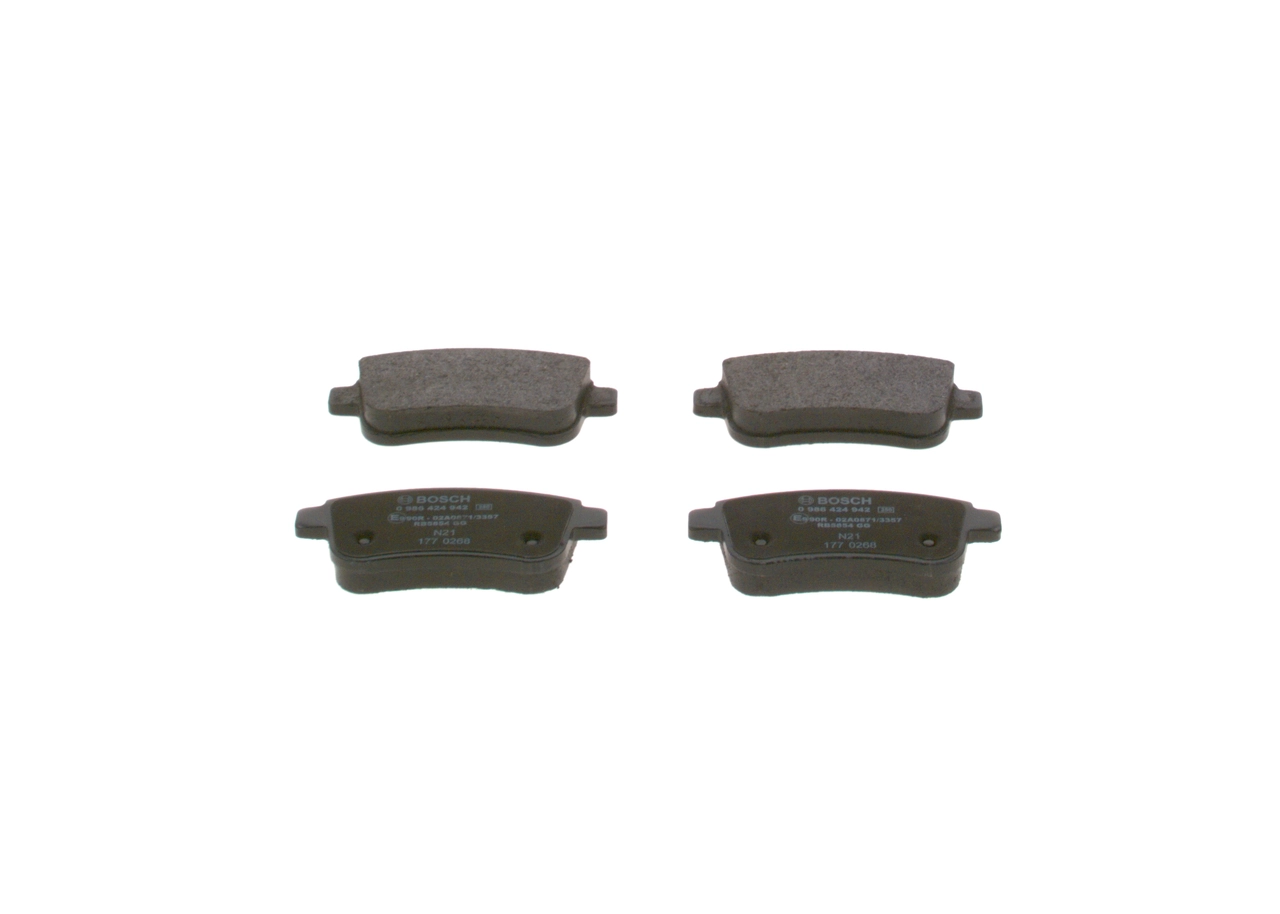 Brake Pad Set, disc brake 0 986 424 942