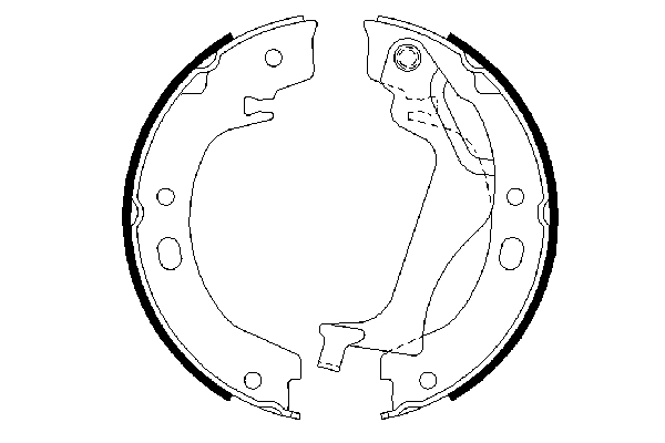 Brake Shoe Set, parking brake 0 986 487 713