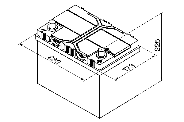 BOSCH 0 092 S40 240 Starter Battery