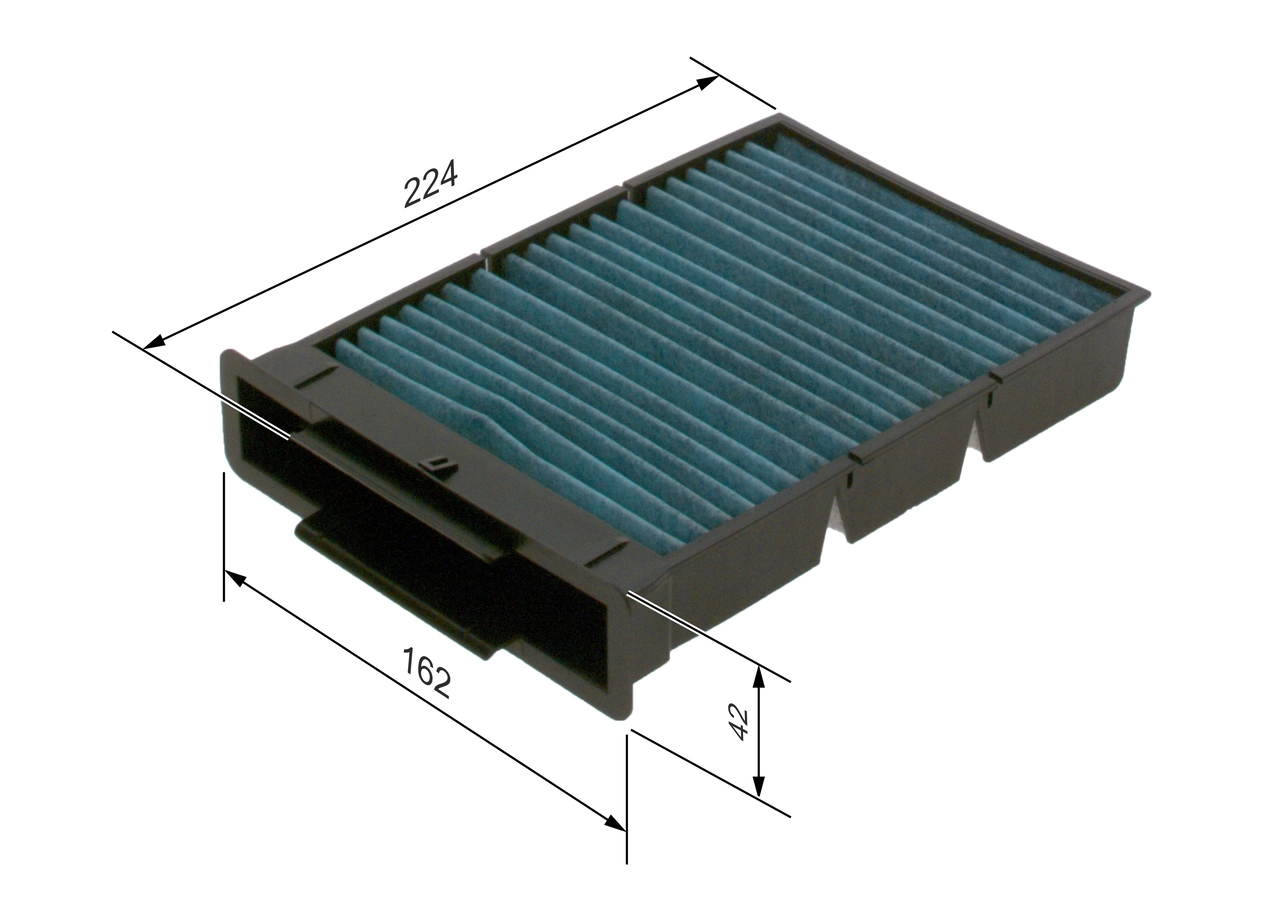 BOSCH 0 986 628 552 Filter, cabin air