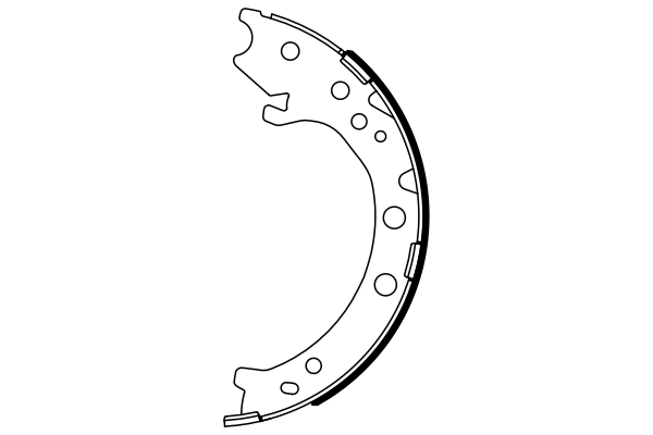 Brake Shoe Set, parking brake 0 986 487 967