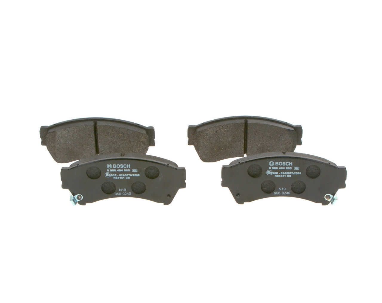 Brake Pad Set, disc brake 0 986 494 860