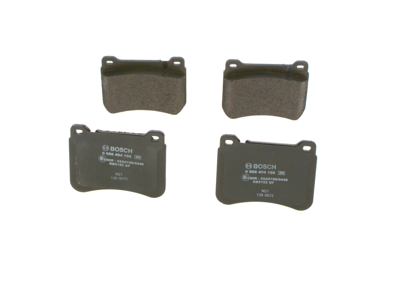 Brake Pad Set, disc brake 0 986 494 166