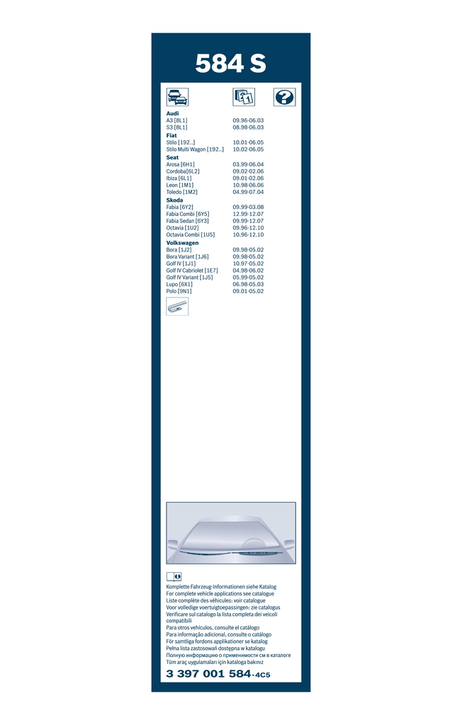 Wiper Blade Twin 3 397 001 584