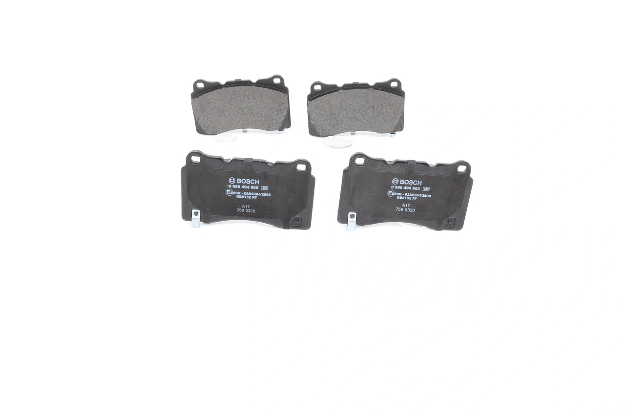 Brake Pad Set, disc brake 0 986 494 880