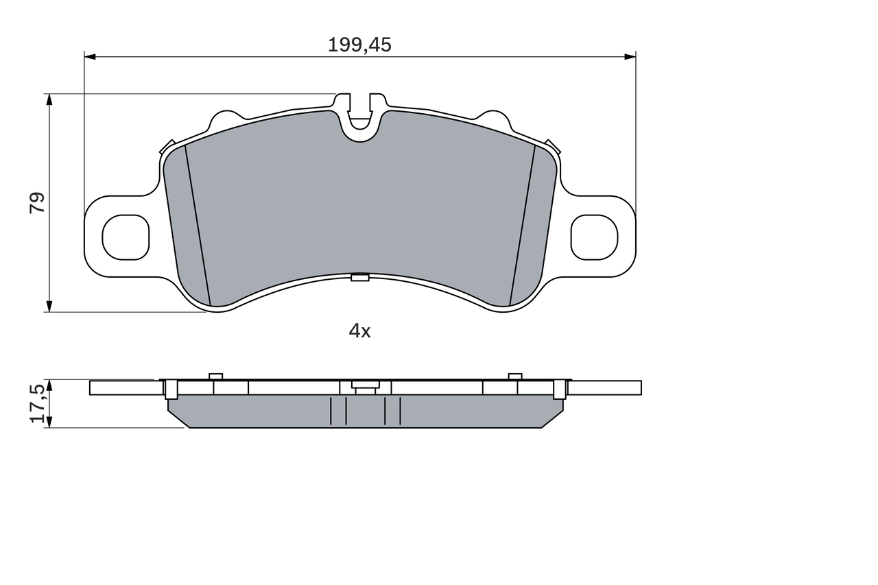 Brake Pad Set, disc brake 0 986 424 847