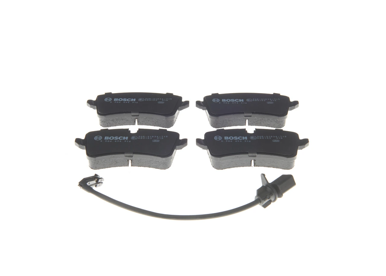 Brake Pad Set, disc brake 0 986 494 916