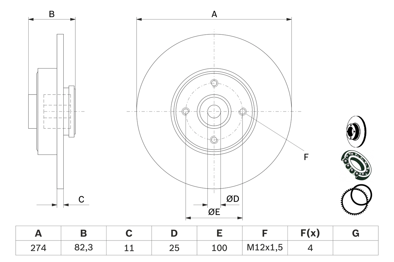 Brake Disc 0 986 479 270