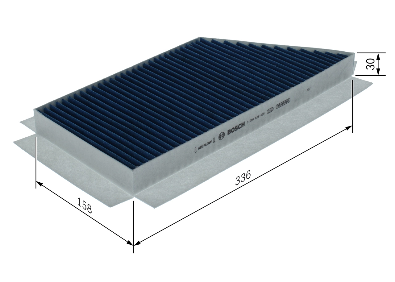 Filter, cabin air FILTER+pro 0 986 628 635