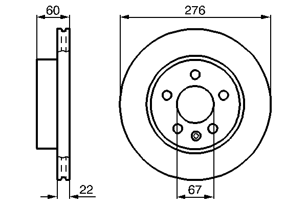 Brake Disc 0 986 479 B53