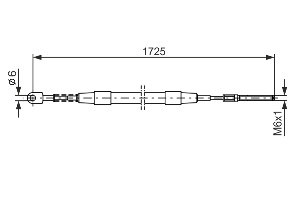 Cable Pull, parking brake 1 987 477 065
