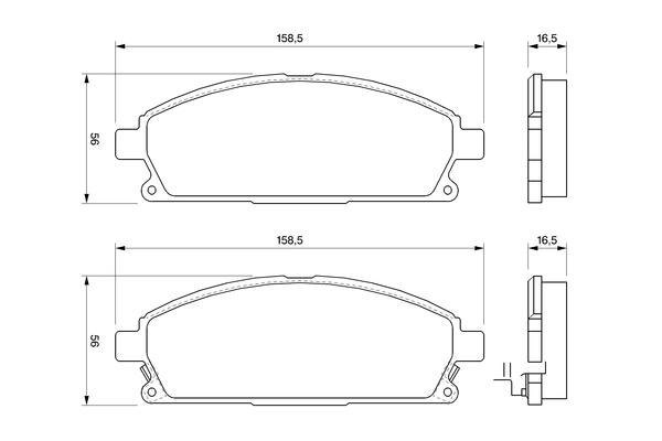 Brake Pad Set, disc brake 0 986 424 715