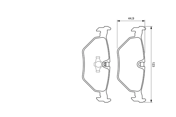 Brake Pad Set, disc brake 0 986 424 667