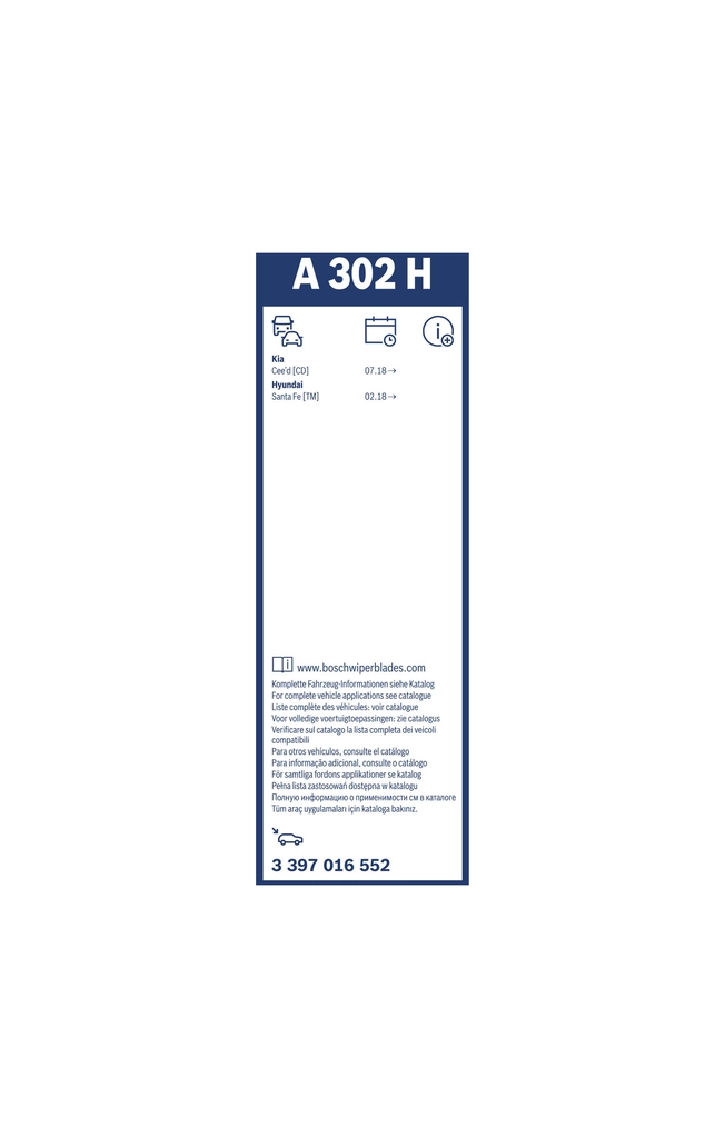 BOSCH 3 397 016 552 Wiper Blade