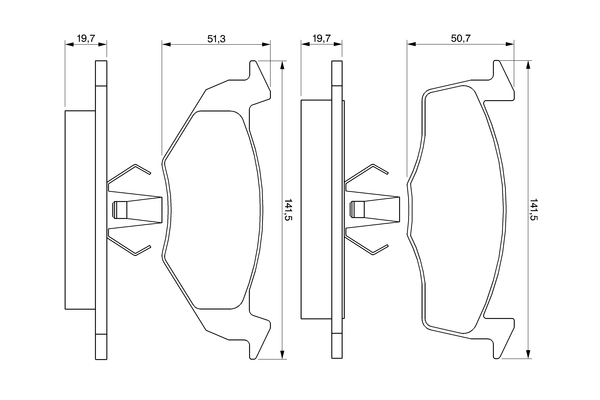 Brake Pad Set, disc brake 0 986 424 347