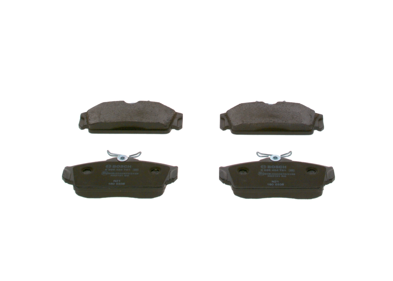 Brake Pad Set, disc brake 0 986 424 781