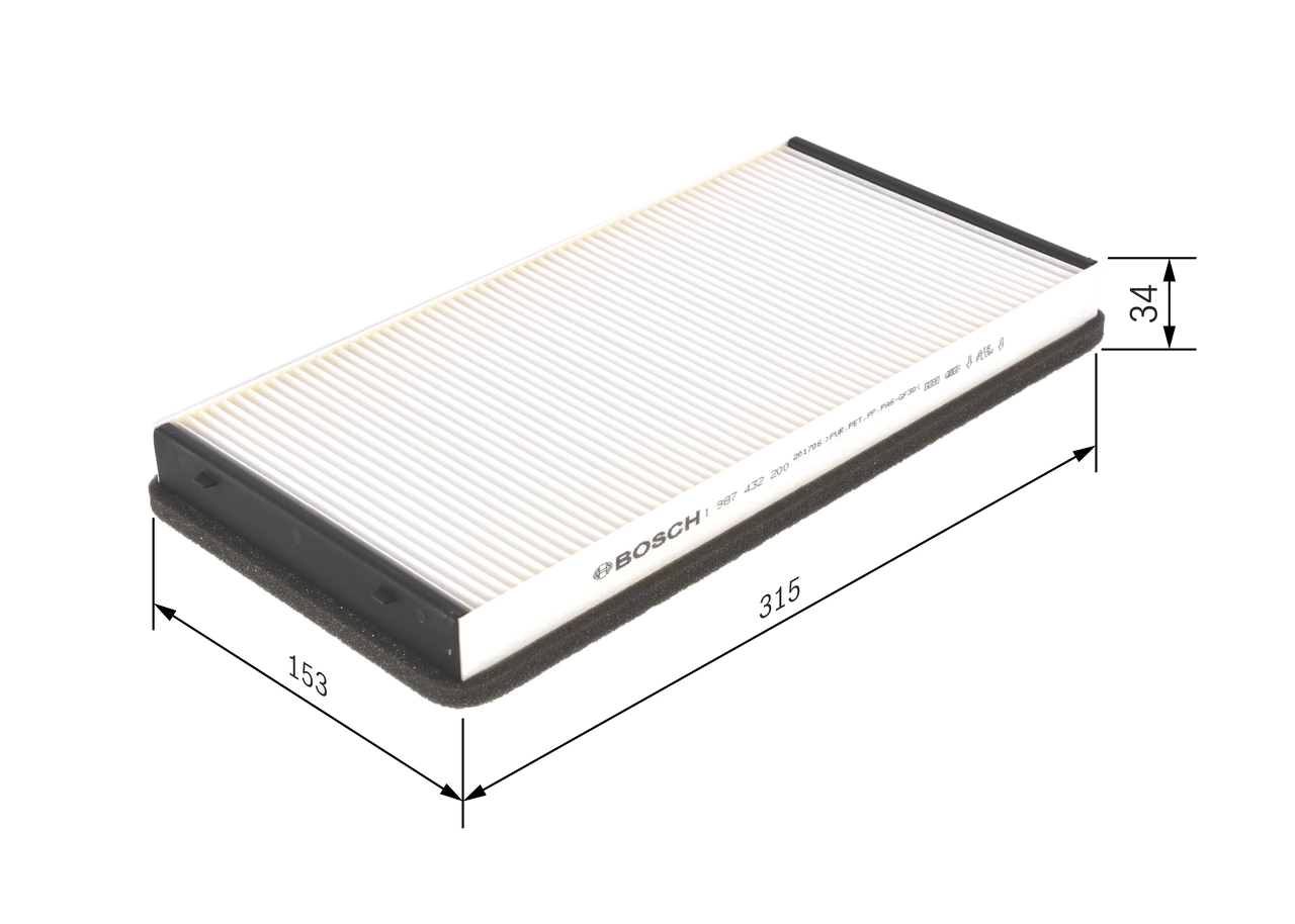 Filter, cabin air 1 987 432 200