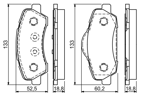 Brake Pad Set, disc brake 0 986 494 713