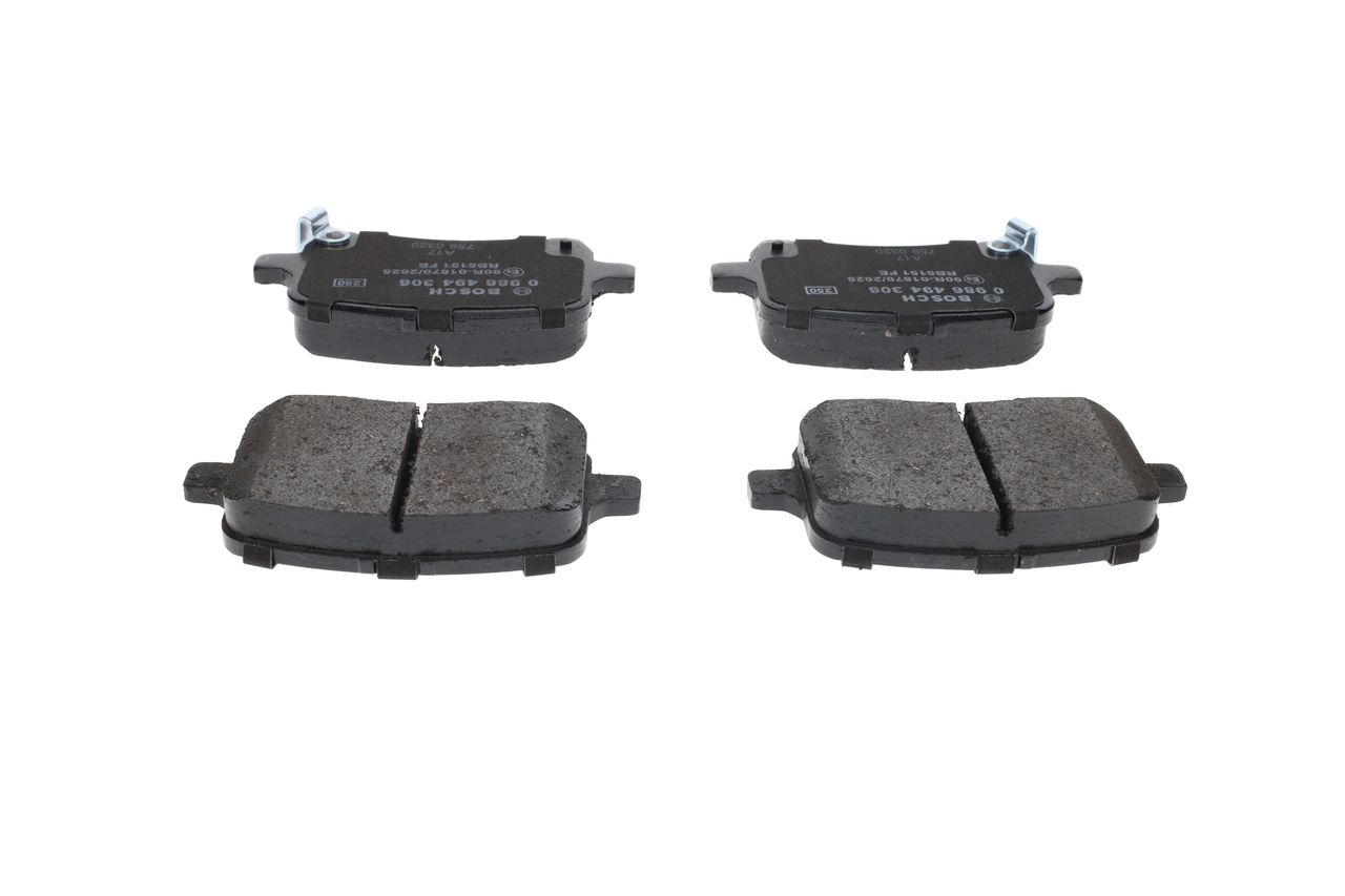 Brake Pad Set, disc brake 0 986 494 306