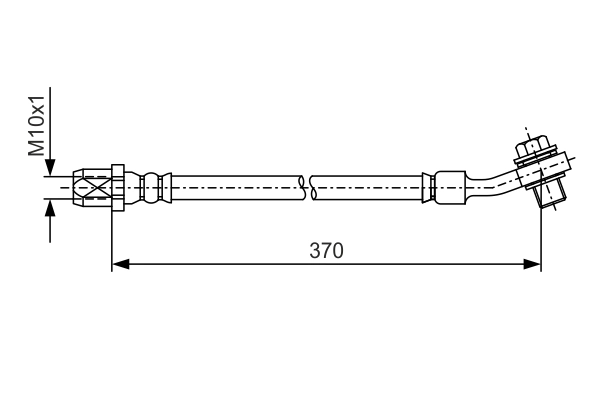 BOSCH 1 987 481 A42 Brake Hose