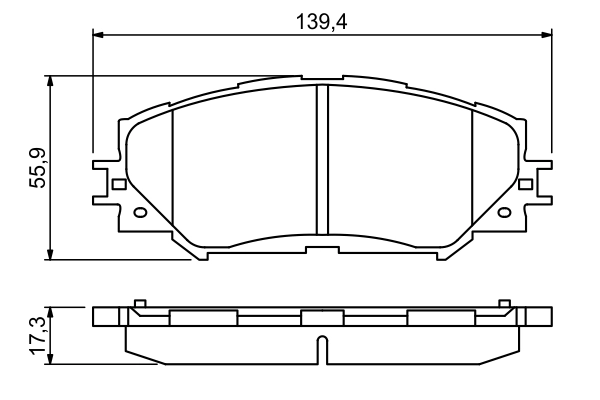 Brake Pad Set, disc brake 0 986 494 240