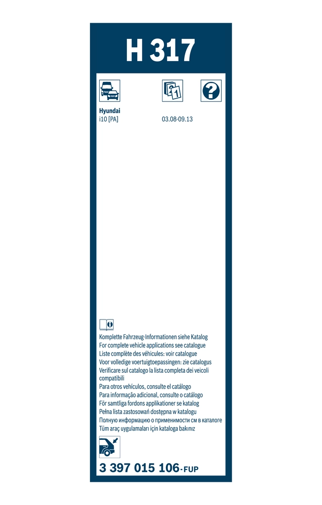 Wiper Blade Rear 3 397 015 106