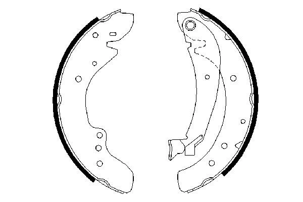 Brake Shoe Set 0 986 487 521
