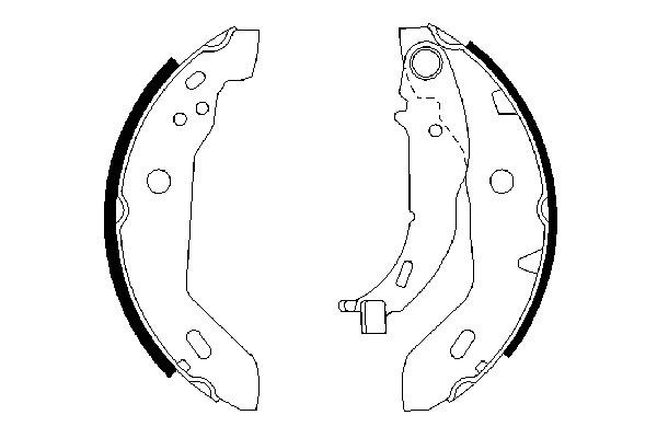 Brake Shoe Set 0 986 487 565