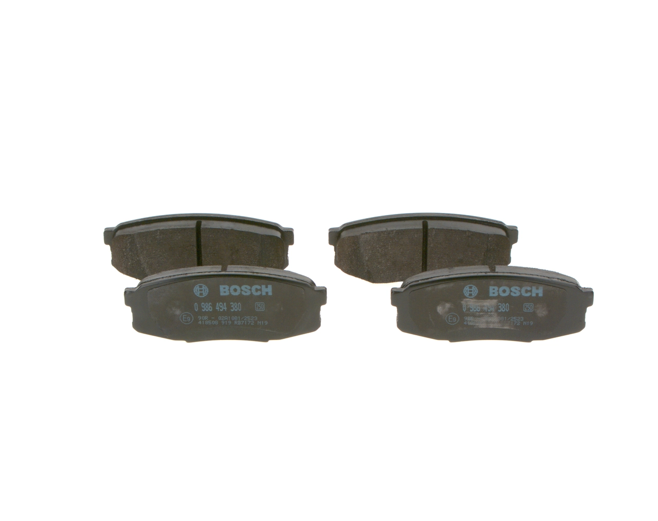 Brake Pad Set, disc brake 0 986 494 380