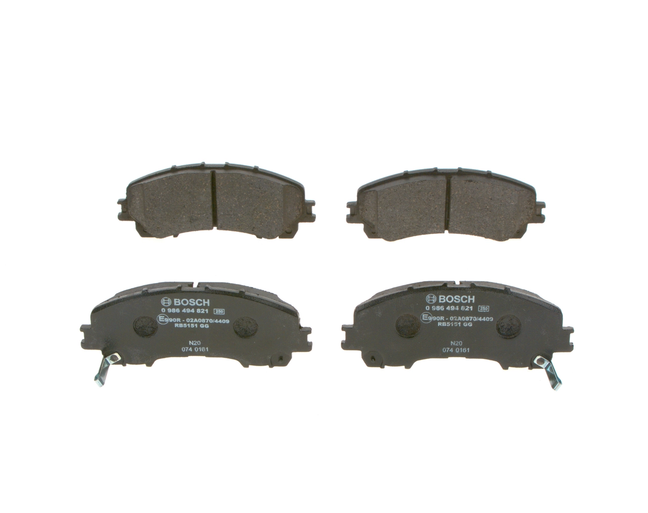 Brake Pad Set, disc brake 0 986 494 821
