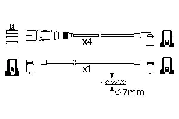 Ignition Cable Kit 0 986 356 357