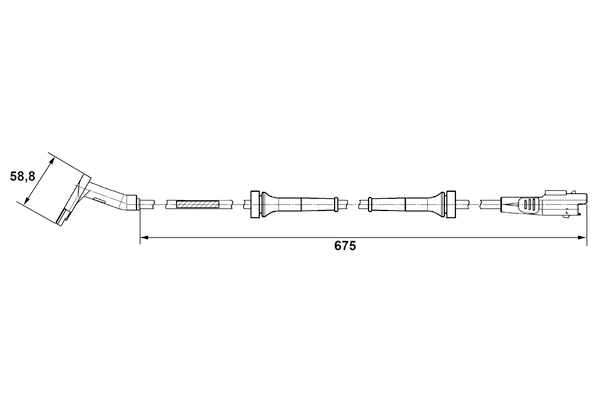 BOSCH 0 265 007 423 Sensor, wheel speed