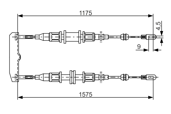 BOSCH 1 987 477 766 Cable Pull, parking brake