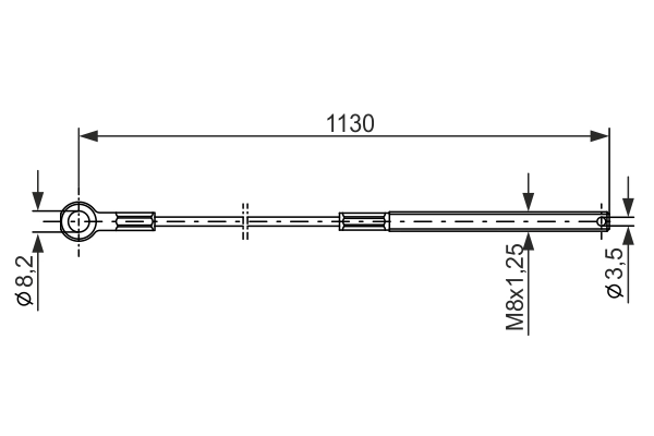 BOSCH 1 987 477 209 Cable Pull, parking brake