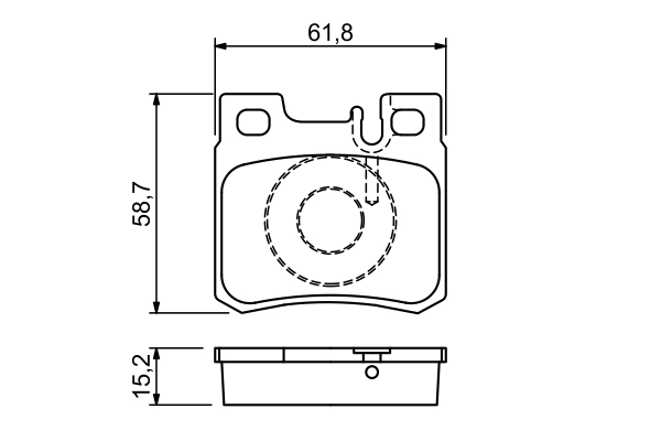 Brake Pad Set, disc brake 0 986 490 260