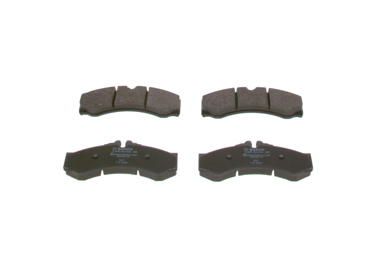 Brake Pad Set, disc brake 0 986 424 832