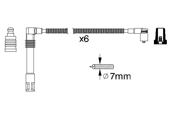 Ignition Cable Kit 0 986 356 321