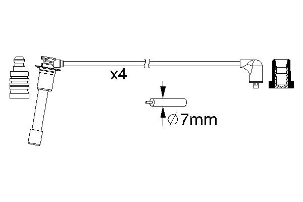 Ignition Cable Kit 0 986 357 149