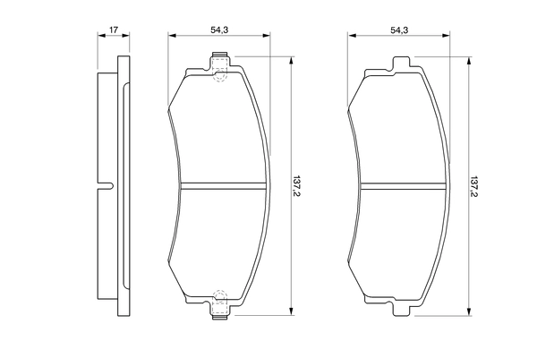 Brake Pad Set, disc brake 0 986 424 215