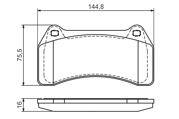 Brake Pad Set, disc brake 0 986 494 448
