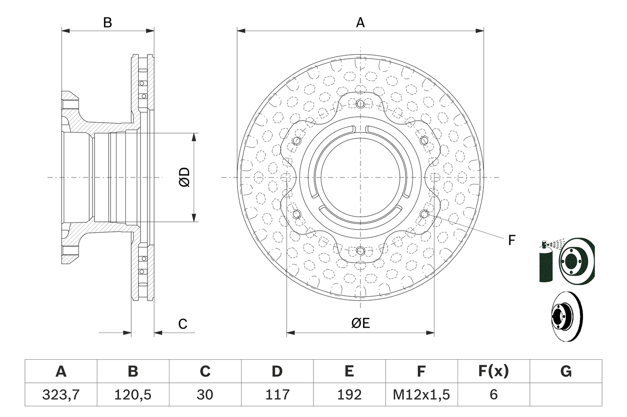 Brake Disc 0 986 479 E48