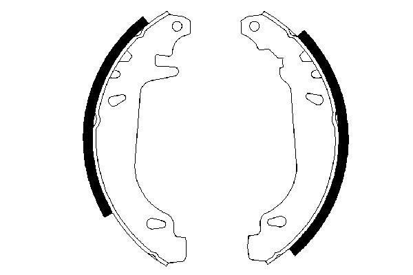 Brake Shoe Set 0 986 487 272