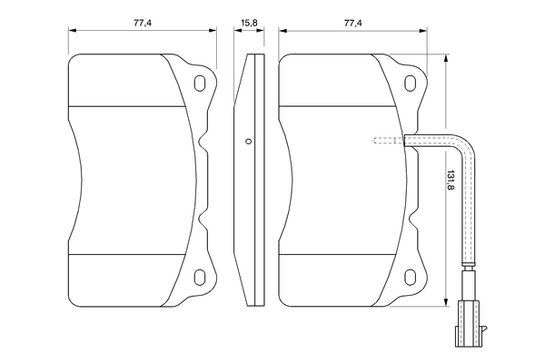 Brake Pad Set, disc brake 0 986 494 067