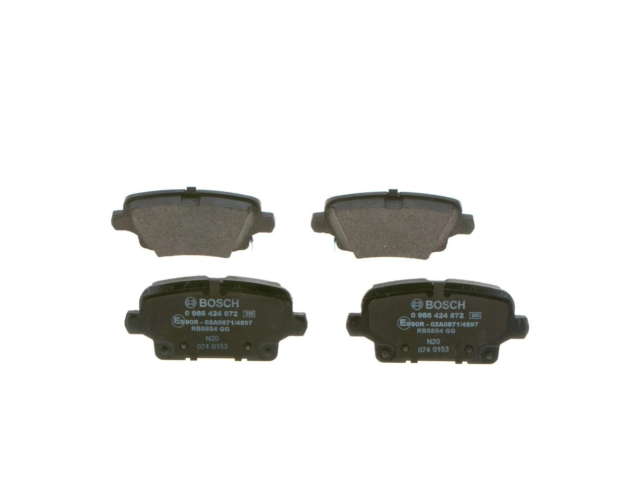 Brake Pad Set, disc brake 0 986 424 872