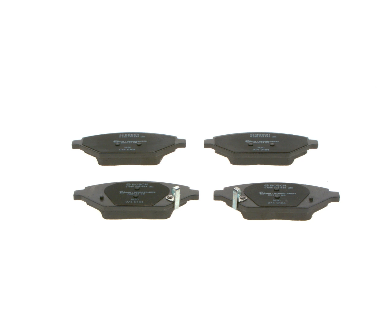 Brake Pad Set, disc brake 0 986 424 843