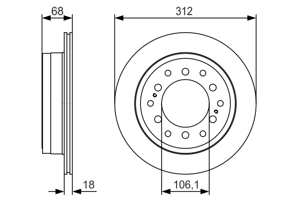 Brake Disc 0 986 479 S36