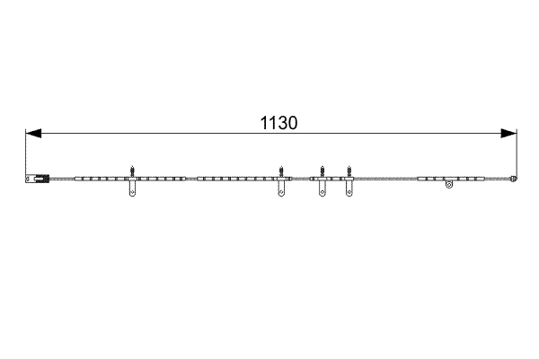 Warning Contact, brake pad wear 1 987 473 016